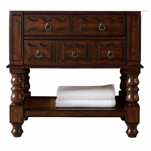 James Martin Vanities Castilian 36in Single Vanity Cabinet, Aged Cognac 160-V36-ACG